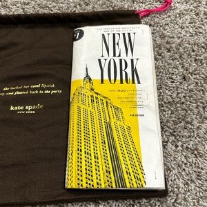 RARE Kate Spade newspaper New York clutch